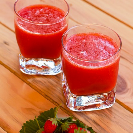 Jus de fraises et citron